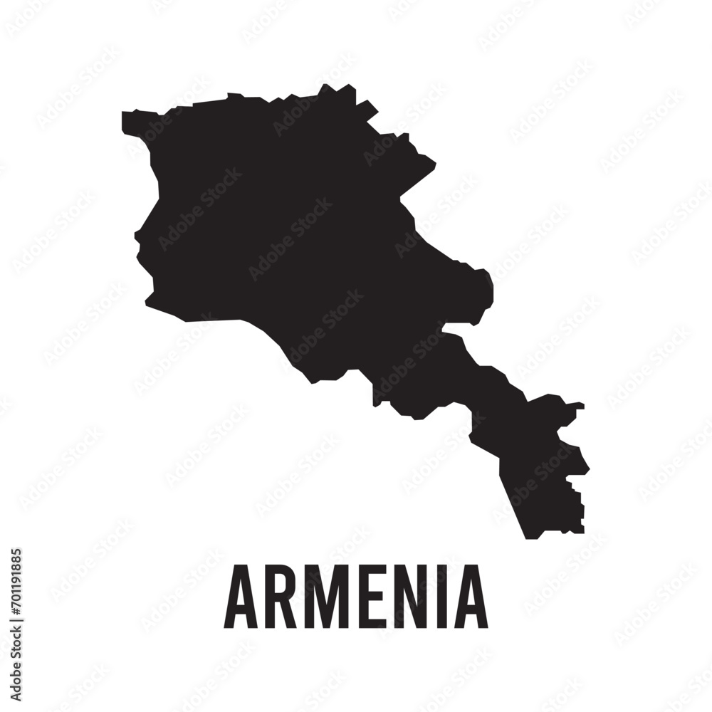 armenia map icon vector template