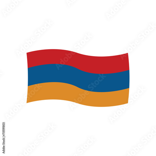 armenian flag icon vector template