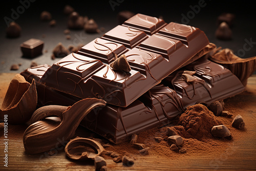 delicious chocolate bar photo
