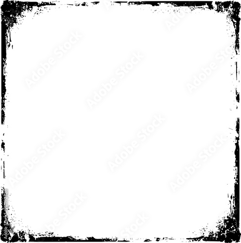 Vintage Rough Edge Square Border