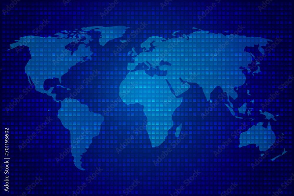 blue world map digital background vector blue world map digital background vector