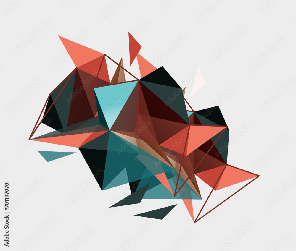Triangle mosaic composition geometric abstract background, dynamic and structured visual experience Triangle mosaic composition geometric abstract background, dynamic and structured visual experience
