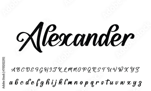 signature for documents on white background. Hand drawn Calligraphy lettering Vector illustration