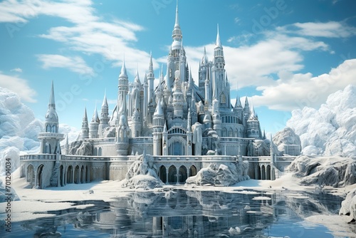 A beautiful, elegant and magnificent ice castle ruled by the Ice Queen. © 일 박
