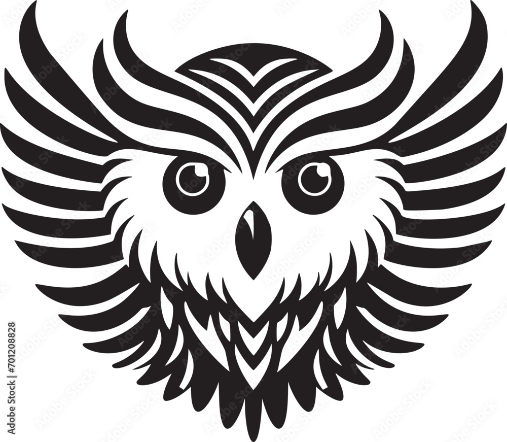 Obraz premium Stylized Owl Illustration