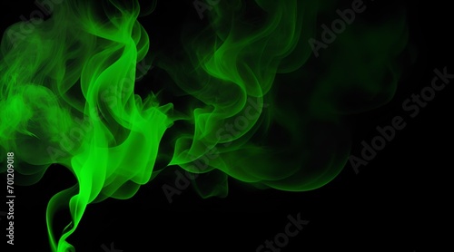 Abstract Concept: Creative Design with Green Forest and Studio Smoke