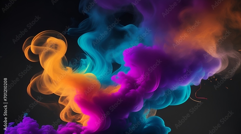 Abstract motion in a studio with swirling purple smoke. Abstract motion in a studio with swirling purple smoke.
