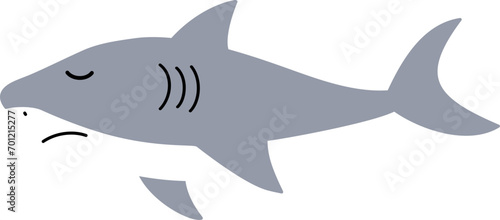 cute shark cartoon