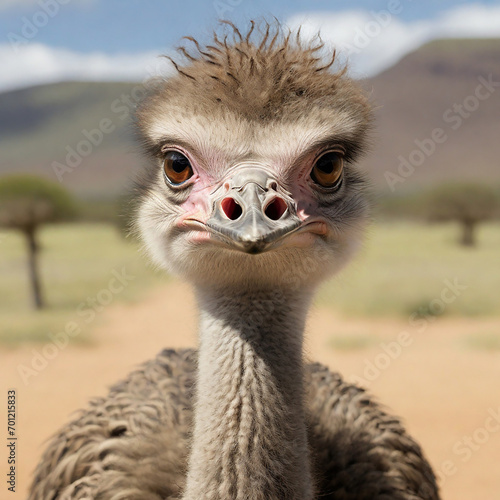 Unveiling the Enigmatic World of Ostriches ai generated