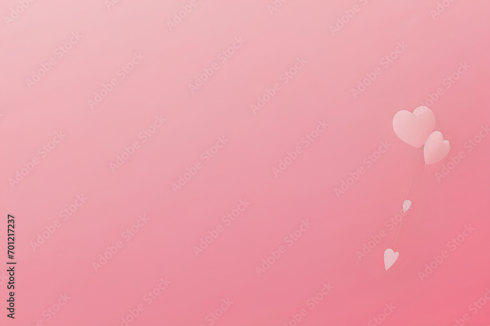 Minimalist Valentines Day Background, Valentines Day Pastel Hearts, Pastel Hearts Background