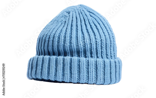 Winter Hat Creation with Knitting Skills isolated on transparent Background