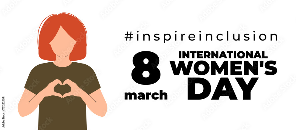 International Women s Day concept holiday. 8 march. Campaign 2024 inspireinclusion. Template for banner, card, poster, background. Flat vector illustration International Women s Day concept holiday. 8 march. Campaign 2024 inspireinclusion. Template for banner, card, poster, background. Flat vector illustration