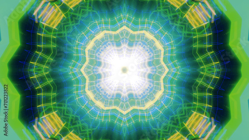 
Mandala 3D Kaleidoscope seamless loop Psychedelic Trippy Futuristic Traditional Tunnel Pattern for Consciousness Meditation Background Video Relaxing Ethnic Colorful pattern Chakra Kundalini Yoga