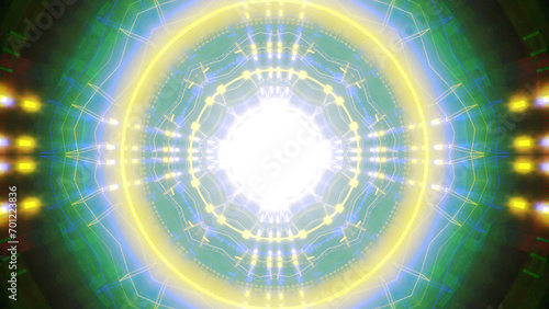 Mandala 3D Kaleidoscope seamless loop Psychedelic Trippy Futuristic Traditional Tunnel Pattern for Consciousness Meditation Background Video Relaxing Ethnic Colorful pattern Chakra Kundalini Yoga