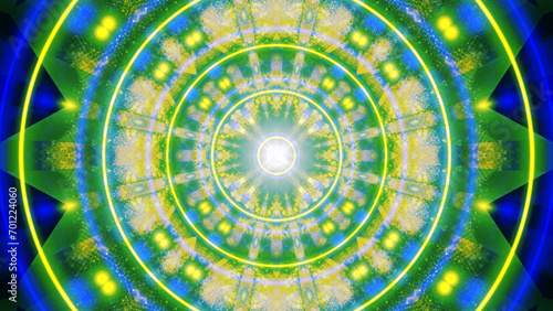 
Mandala 3D Kaleidoscope seamless loop Psychedelic Trippy Futuristic Traditional Tunnel Pattern for Consciousness Meditation Background Video Relaxing Ethnic Colorful pattern Chakra Kundalini Yoga