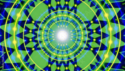 
Mandala 3D Kaleidoscope seamless loop Psychedelic Trippy Futuristic Traditional Tunnel Pattern for Consciousness Meditation Background Video Relaxing Ethnic Colorful pattern Chakra Kundalini Yoga