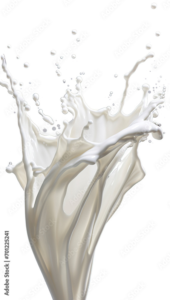 Splashing milk isolated on transparent background. PNG Splashing milk isolated on transparent background. PNG
