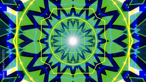 
Mandala 3D Kaleidoscope seamless loop Psychedelic Trippy Futuristic Traditional Tunnel Pattern for Consciousness Meditation Background Video Relaxing Ethnic Colorful pattern Chakra Kundalini Yoga