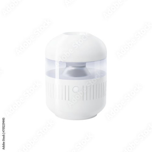 Realistic air purifier, isolated 3d vector compact device designed to eliminate airborne pollutants, dust and allergens, ensuring cleaner and healthier air quality for improved respiratory well-being