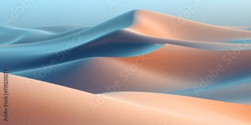 Abstract background featuring blue sand dunes, evoking a sense of tranquil desert beauty.