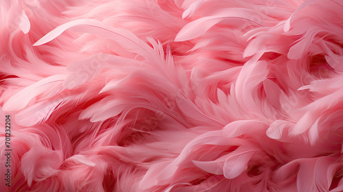Peach fuzz color feathers texture background