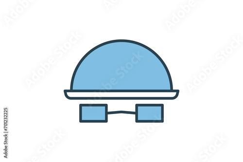 incognito tab icon. icon related to basic web and UI. suitable for web site, app, user interfaces, printable etc. flat line icon style. simple vector design editable