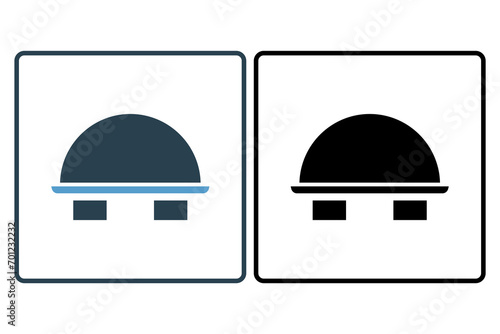 incognito tab icon. icon related to basic web and UI. suitable for web site, app, user interfaces, printable etc. solid icon style. simple vector design editable