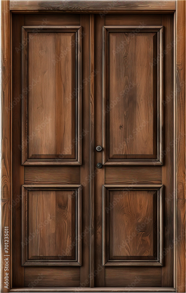 Old wooden cabinet door isolated on transparent background. PNG Old wooden cabinet door isolated on transparent background. PNG