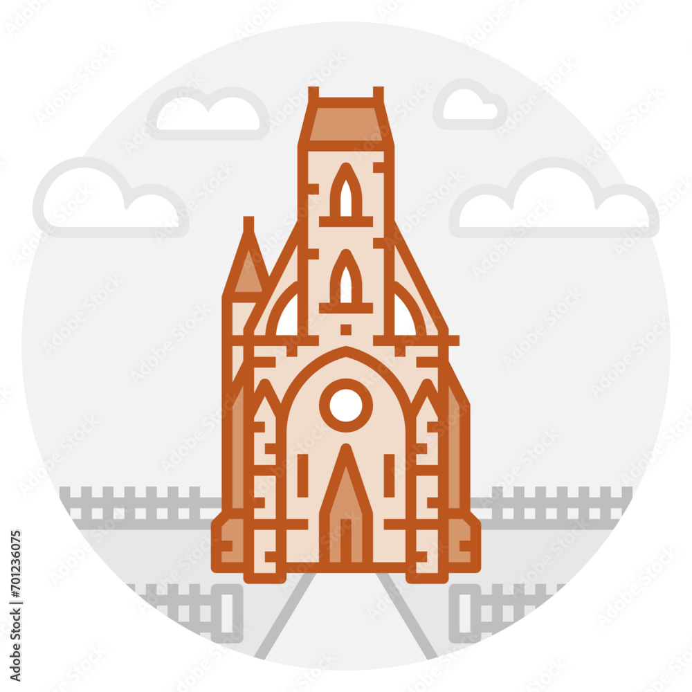 Fototapeta premium St. Michael Chapel. Landmark building of Kosice, Slovakia 