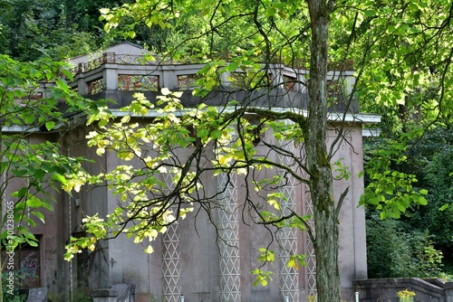 Old historic dilapidated houses without repair