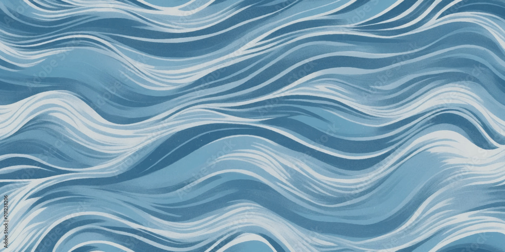 Abstract blue and white water ocean wave and curved line background. Blue wave with liquid fluid ocean texture. Ocean wave banner background. Abstract blue and white water ocean wave and curved line background. Blue wave with liquid fluid ocean texture. Ocean wave banner background.