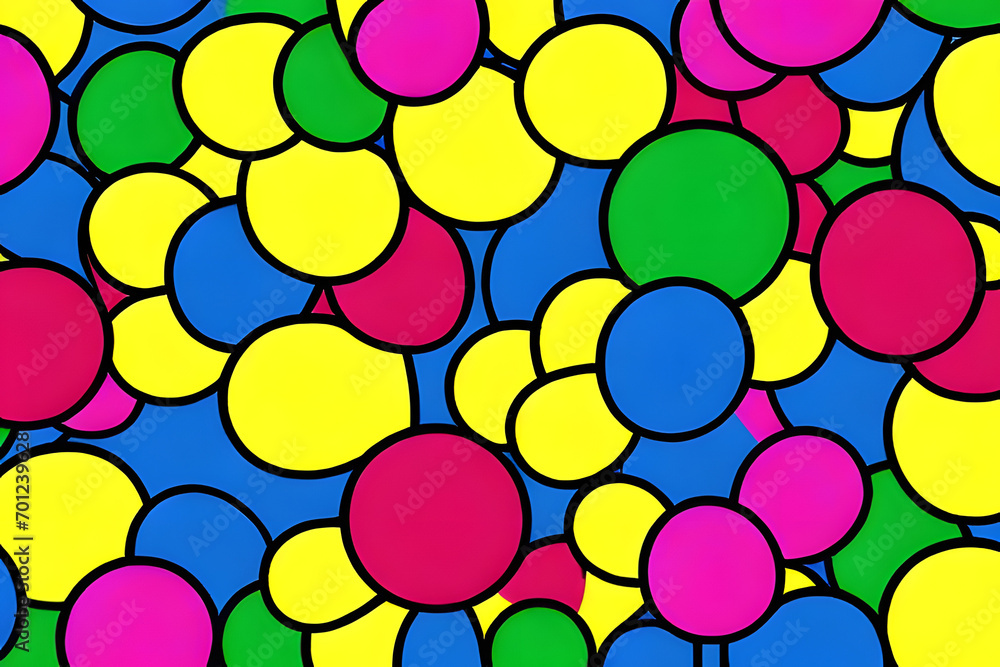 balloons of various colors. Generative AI balloons of various colors. Generative AI