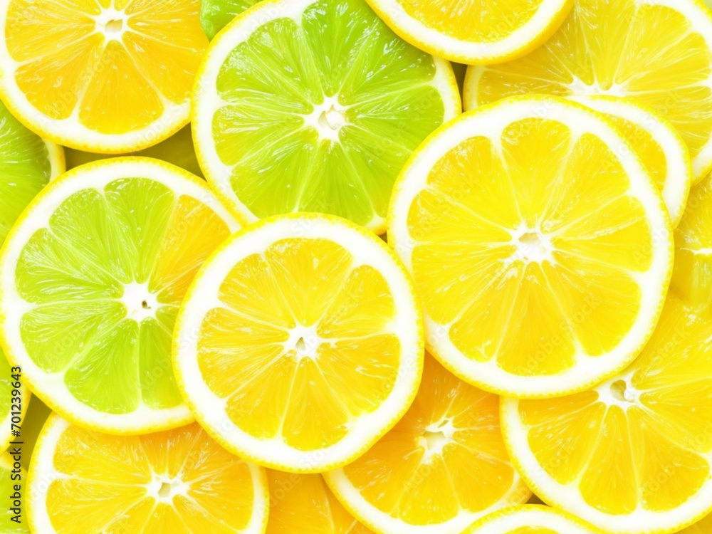 Background of fresh and juicy tangerine slices or mandarin fruit