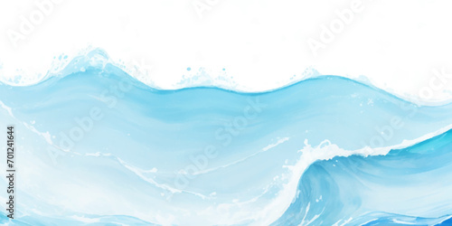 Seamless wave water ocean soft blue curve line background. Vector sea, wave, water background.