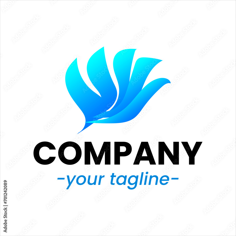 Obraz premium Sea waves logo set tidal waves ocean storm wavy river vector image company logo symbolizing water waves
