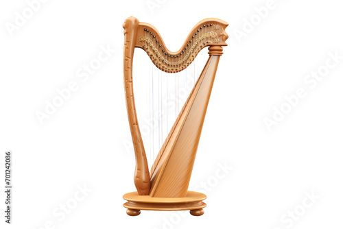 Harmony Harp Isolated On Transparent Background