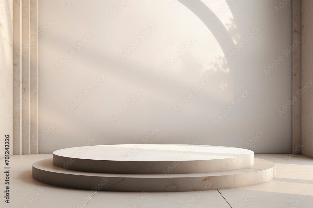Mockup modern podium, scene, background, 3d render Mockup modern podium, scene, background, 3d render