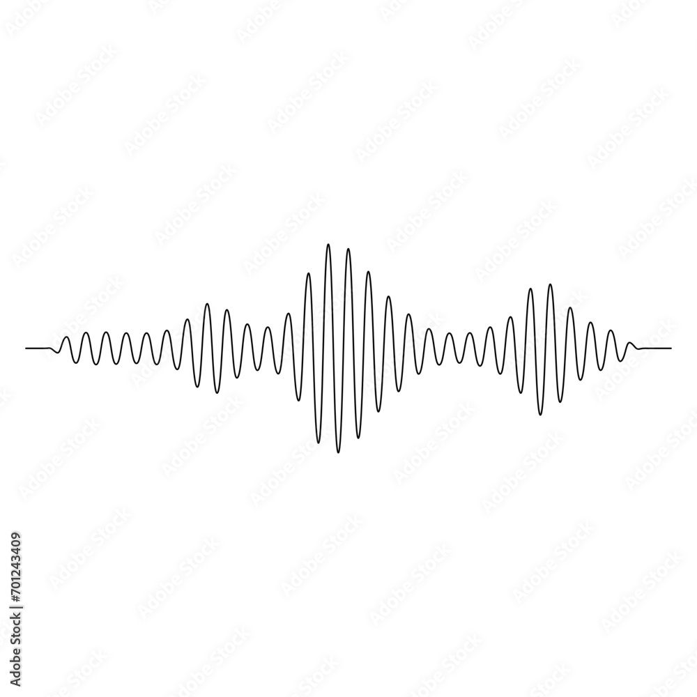 Sound Wave Element - obrazy, fototapety, plakaty 