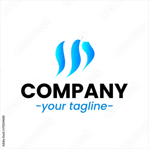 Wallpaper Mural Sea waves logo set tidal waves ocean storm wavy river vector image company logo symbolizing water waves Torontodigital.ca