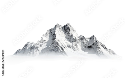 Mountain Snowscape isolated on transparent Background © Sehar