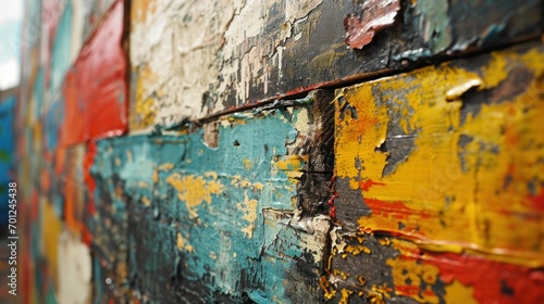 Colorful Torn Posters on Urban Wall © Custom Media