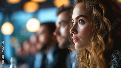 Listening Intently During Business Meeting