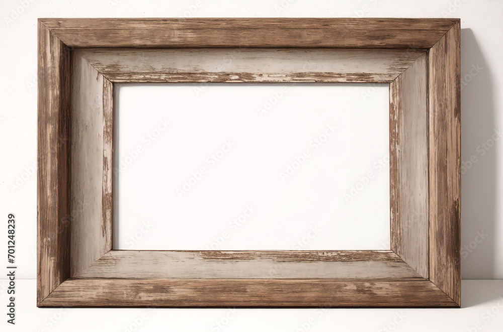 Fotomodell mit Holzrahmen an der Wand. Modell eines Bilderrahmens aus Holz. Horizontaler Rand mit Schatten. Leerer Fotorahmen A4 an der Hintergrundwand. Rand für Designdrucke, Poster und Gemälde. Vekt Fotomodell mit Holzrahmen an der Wand. Modell eines Bilderrahmens aus Holz. Horizontaler Rand mit Schatten. Leerer Fotorahmen A4 an der Hintergrundwand. Rand für Designdrucke, Poster und Gemälde. Vekt