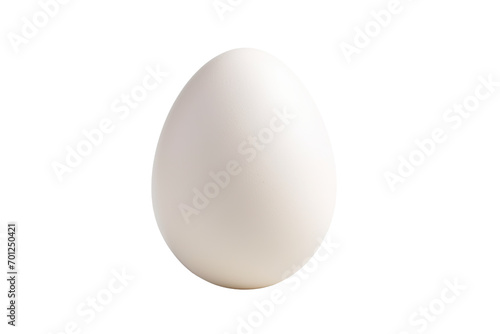 White Chicken Egg Isolated On Transparent Background
