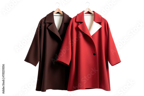 Wool Blend Coat Display Isolated On Transparent Background