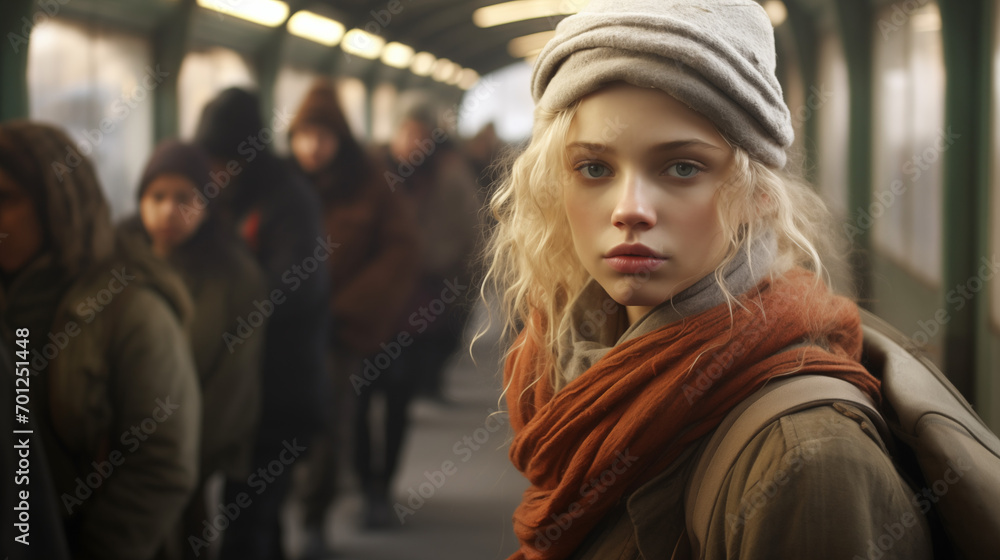 Portrait of a woman looking into the camera