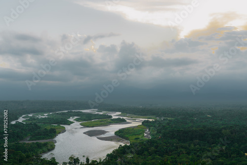 View over the Amazon Rainforest in Ecuador