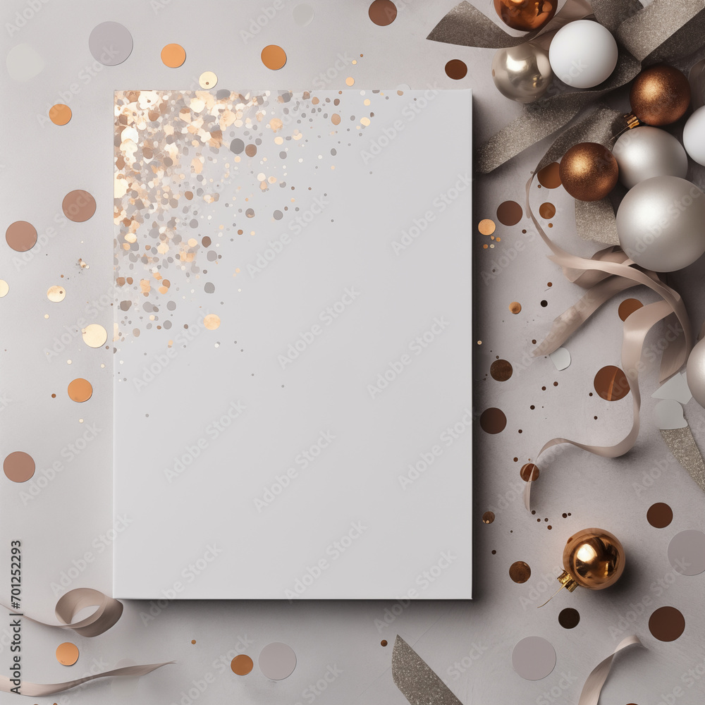 Fototapeta premium Background with place for text, gift card. Ai Generated 