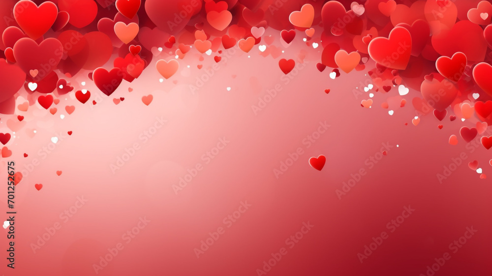 Valentines day banner with space for text Valentines day banner with space for text