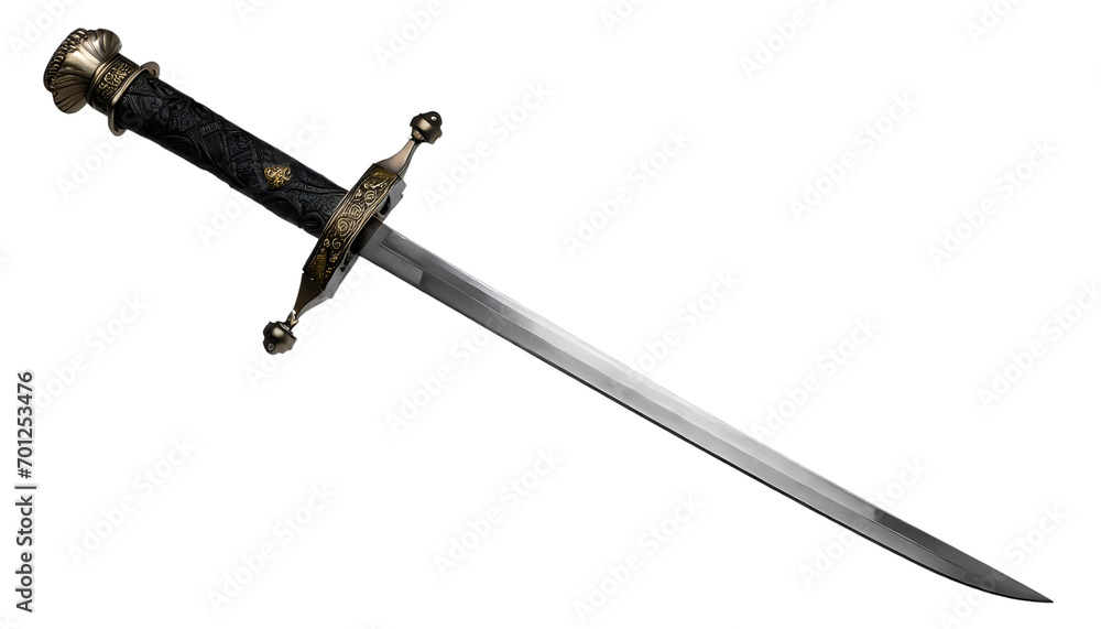 Illustration of sword isolated on white. Illustration of sword isolated on white.